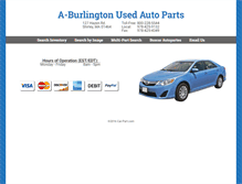 Tablet Screenshot of burlingtonautoparts.com